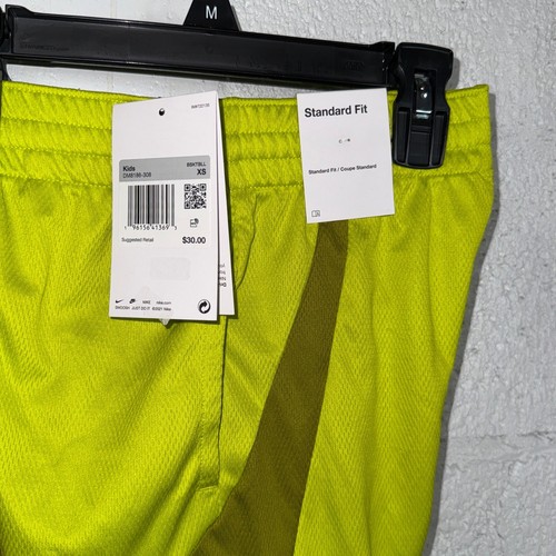 Nike Dri-FIT Basketball Kids' Shorts- Green Xsmall - Picture 4 of 7