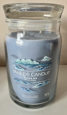 Yankee Candle 'Ocean Air' Large Jar Candle, mit Doppeldocht 567g, nagelneu 