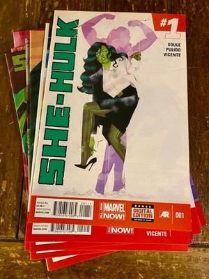 SHE-HULK #1-10   | 2014 SOULE/PULIDO SMASH! | DAMAGED LOT | LOW PRICE! WOW!  