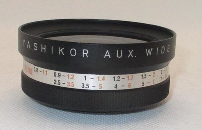 YASHIKOR AUX Wide Angle Camera LENS 1:4; Distance to Object Sets - Made in Japan