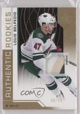 2018 SP Game Used Gold Spectrum Premium Material 40/49 Louis Belpedio Louie 3x1