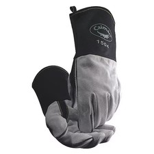 Caiman 1504-1 1504 Welding Gloves, Gauntlet Cuff, Reinforced Thumb, Standard