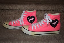 Victoria's Secret PINK High Top Store Display Mannequin Shoe Pink White Rare HTF