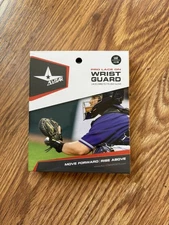 All-Star Pro Lace-On Catcher's Wrist Guard - Large, Black