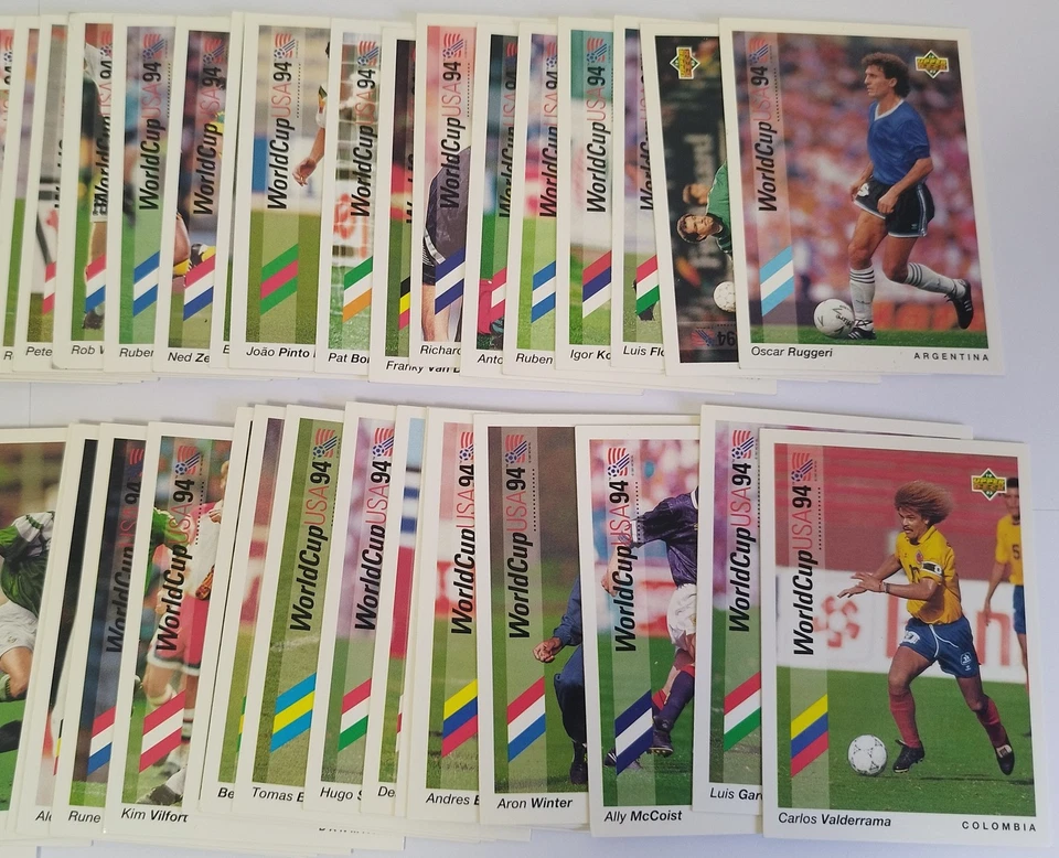 USA 94 Preview Upper Deck Lotto 184 Cards Diverse Baggio Van Basten Maldini - Immagine 4 di 4