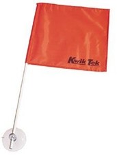 Kwik Tek SAF-1 Stik-A-Flag Skier Down Flag with Pole  Suction Cup