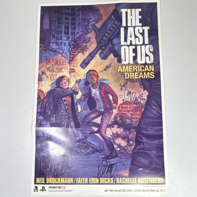 Naughty Dog The Last of Us American Dreams Signed Neil Druckmann & Bruce Straley