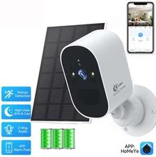 1080P  Solar Camera Outdoor Wireless Security Camera WiFi Battery Powered Camera