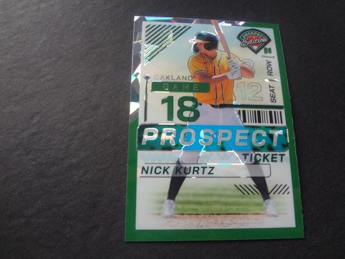 2024 Panini Prospect Edition Nick Kurtz /99 Green Ice Prizm Rookie 143 RC A's