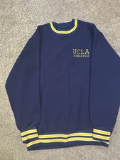 Vintage 90’s  UCLA Athletics Ripon Sweater Knit Blue and Yellow