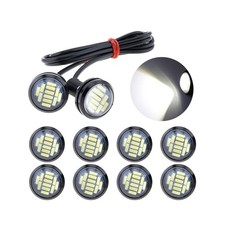 10x Eagle Eye Led Lights - 23mm 12v White For Fogdrlreverseparking Signal 10x Eagle Eye Led Lights - 23mm 12v White For Fogdrlreverseparking Signal