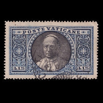 VATICAN CITY .1933. POPE PIUS XI. 1,25L. USED. SCOTT 29