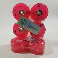 Luminous LED Roller Skate Wheels RED 62mm 85A 8 Wheels Set