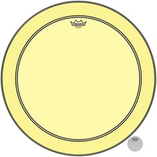 Remo Powerstroke P3 Colortone Yellow Bass Drum Head 24 in.