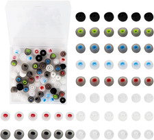 60PCS Silicone Earbud Replacement Tips, S/M/L Black Ear Tips