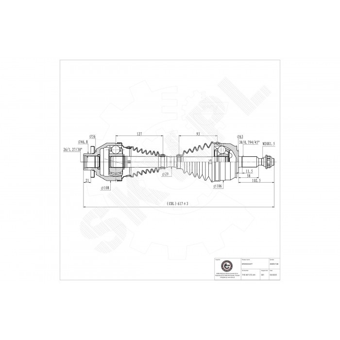 Arbre de transmission avant droit VW Transporter idéal pour trajets chargés et vanlife