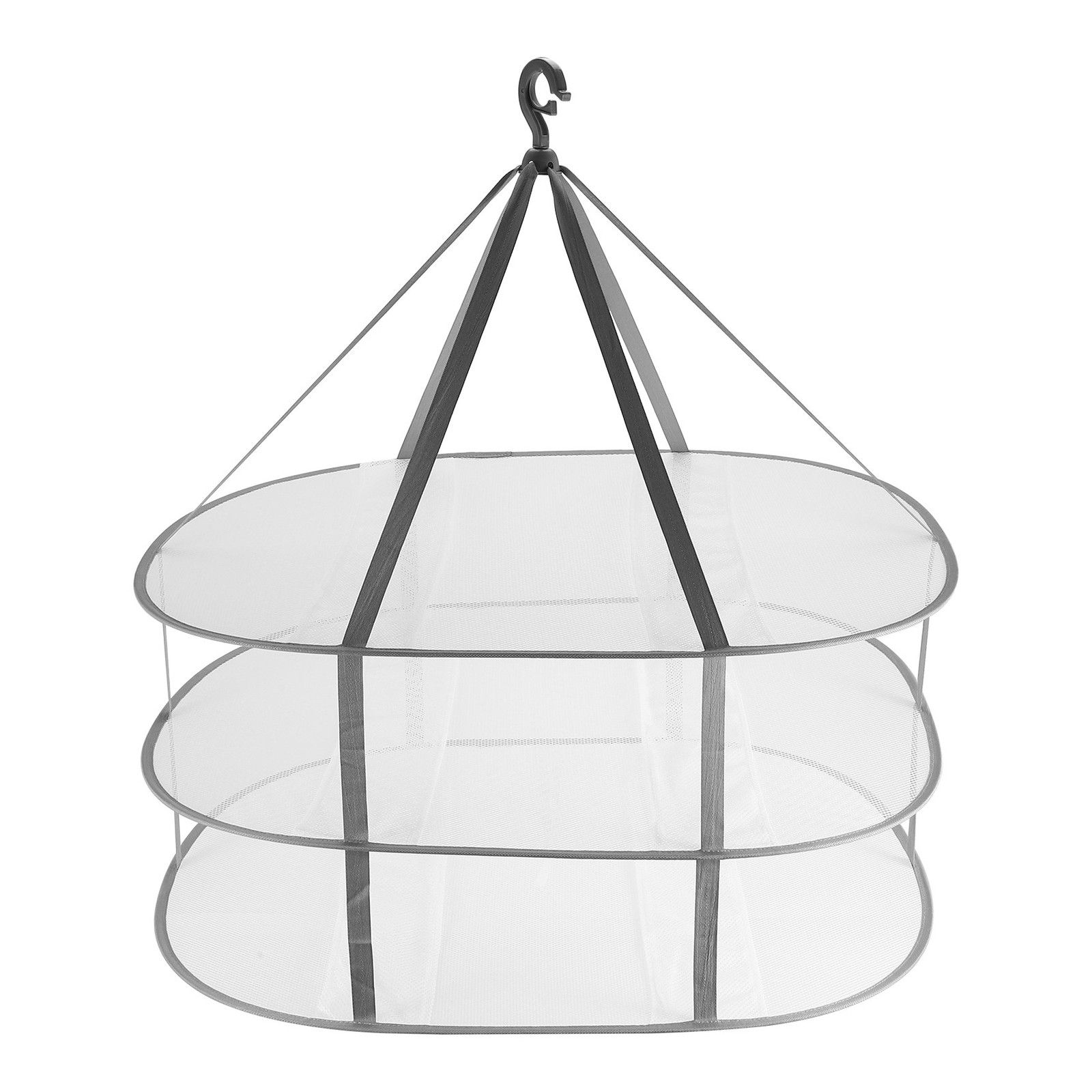 3-Tier Sweater Drying Rack Hanging Clothes Hanging Dryer Laundry Mesh2258