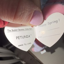 Ty Beanie Babies Petunia Basket Beanies Collection with Tags