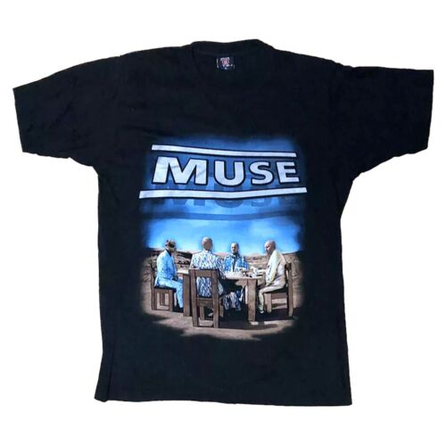 MUSE Band T-Shirt (XL) - Vintage Band Shirt Rock Gitarren Music Musik  - Foto 1 di 4