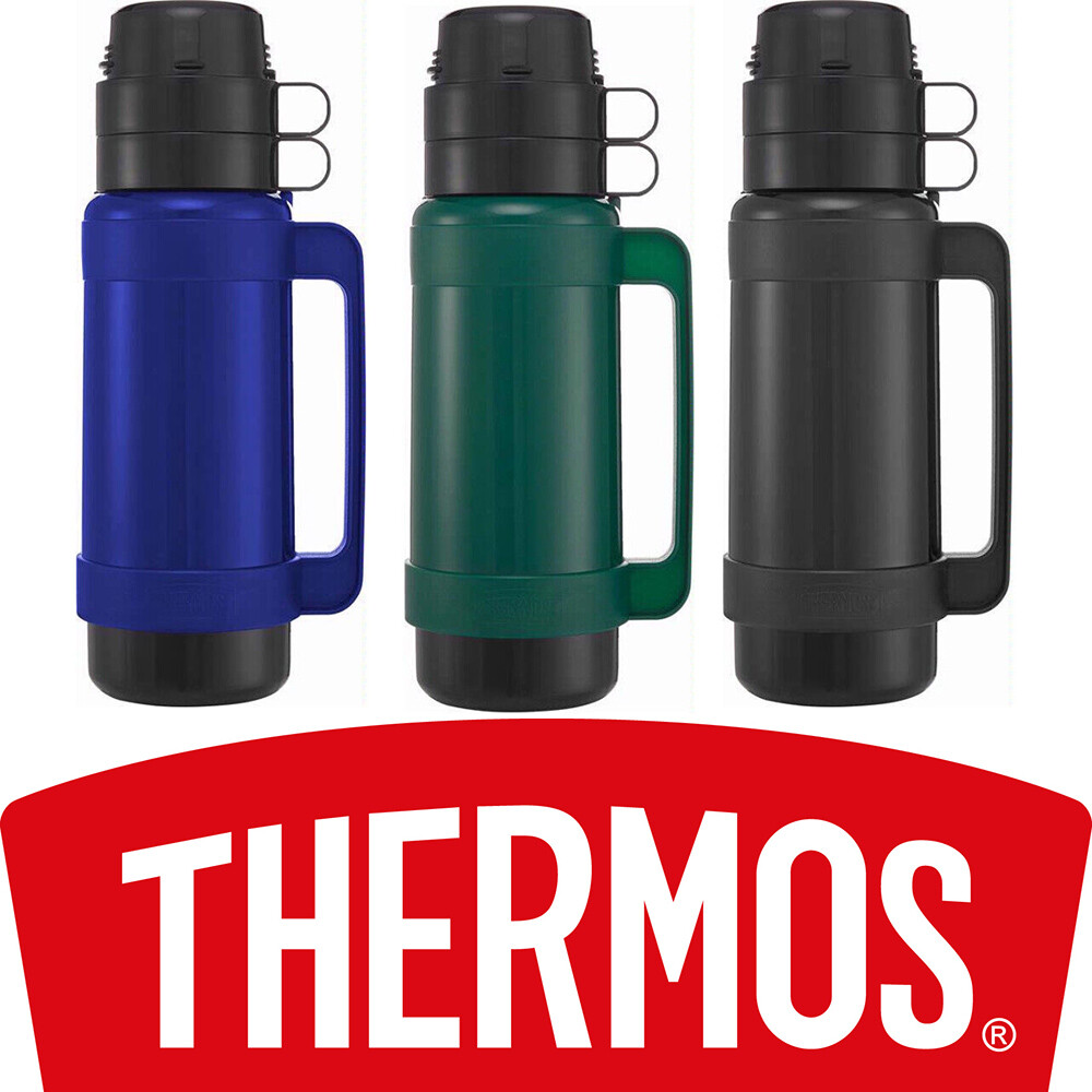 THERMOS Mondial Flask Glass Vacuum Insulated Thermal Hot Cold Drink 
