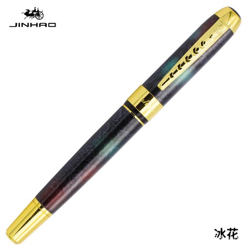 Jinhao 250 Smooth Metal Clip Fountain Pen Medium Fine Nib 0.5mm Writing Students - Imagen 22 de 31