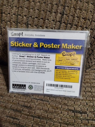 Vintage Snap! Sticker And Poster Maker Software Topics Entertainment 2001 - Picture 5 of 10