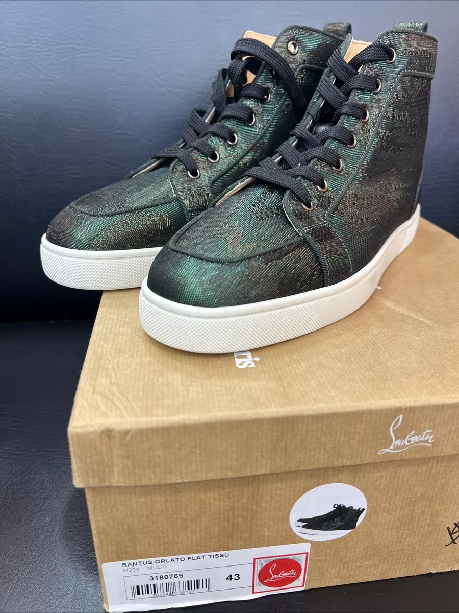 Christian Louboutin Rantus Flat Python Leather High Top Mens