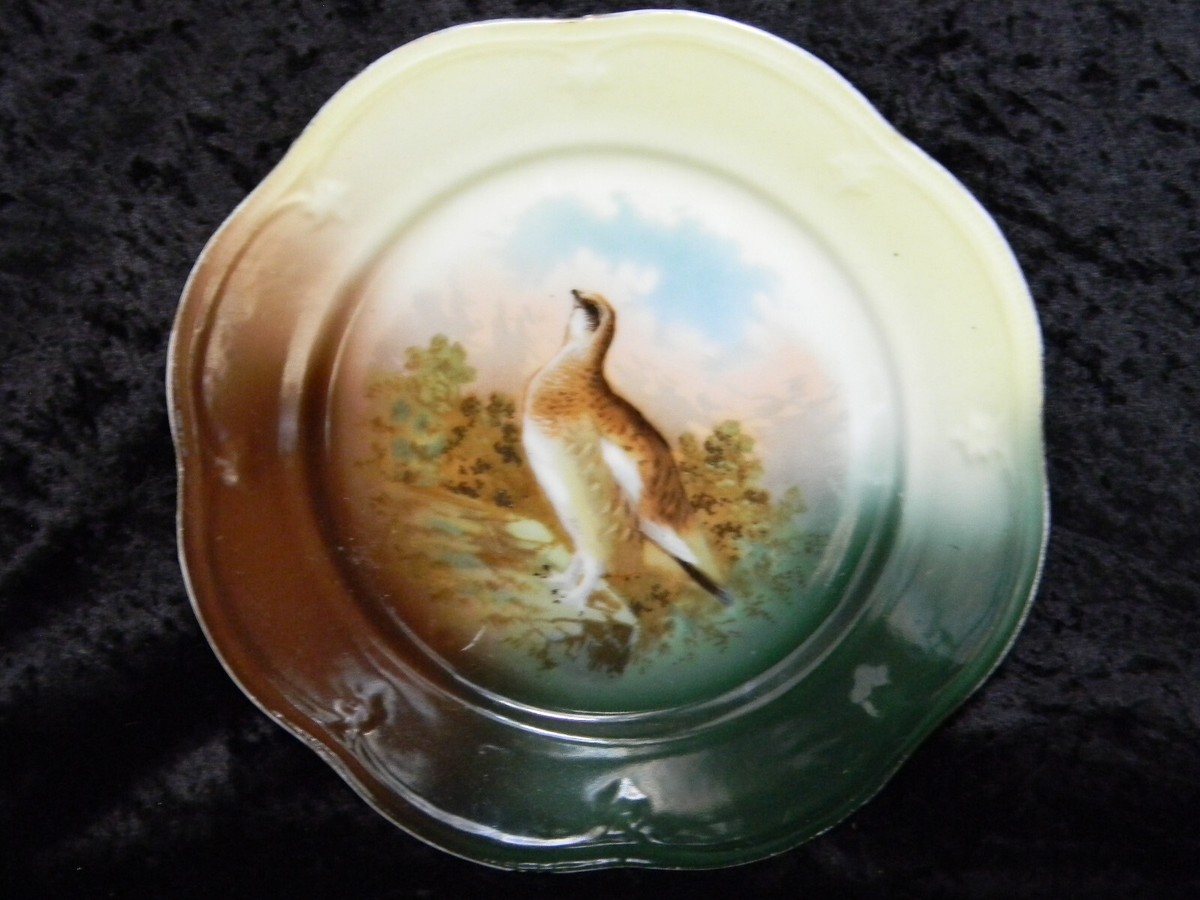 mignonページ Bavaria-Marked ZS&C Mignon Handmade Hand Painted Scenic Quail