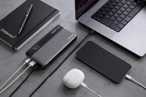 Intenso Powerbank HE25000 PD 3.1 25000 mAh max. 140 W 1x USB Typ A 2x USB-C OUT - Bild 7 von 11