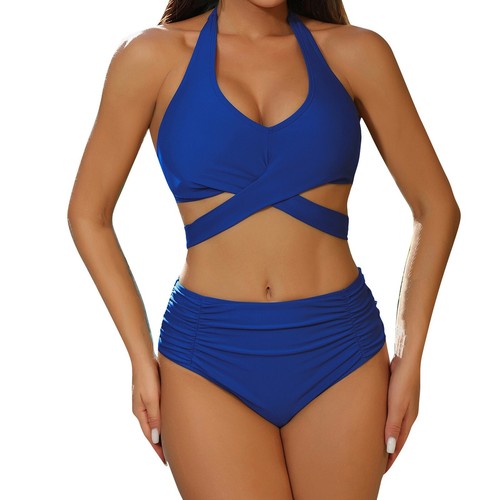 Sexy Womens Bikini Set Two-Piece Swimsuit with Chest Pad Tummy Control Swimsuits - Picture 8 of 51
