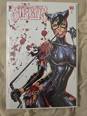 Gotham City Sirens #1 DC Catwoman Battle Damage Kirkham Trade LTD 1000 2024