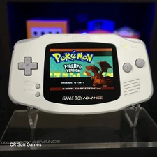 White Game Boy Advance GBA Console with iPS V5 Backlight Backlit LCD Console