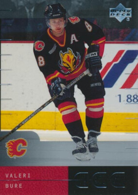 2000-01 Upper Deck Ice #7 VALERI BURE - Calgary Flames