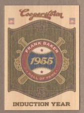 FRANK HOME RUN BAKER 2012 Panini Cooperstown HOF CLASSES INDUCTION YEAR Insert 7