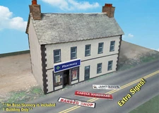 N Scale Building - House w/storefront (Cover Stock PRE-CUT Paper Kit) BIN1