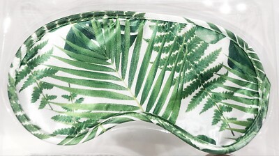 Biophilia Walmart EYE MASK Green White Plant Silk Soft One-Size Fit All New RARE