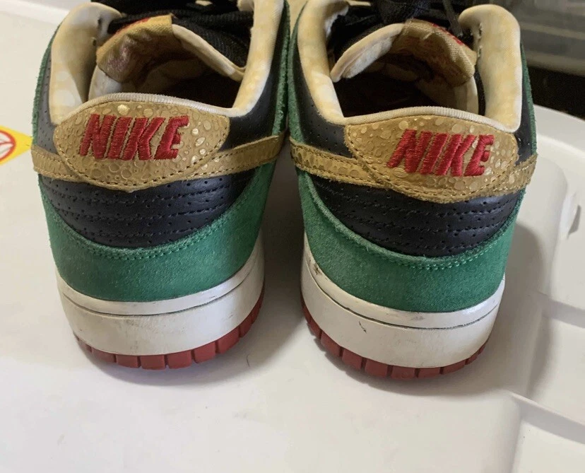 Nike Dunk Low Premium SB 'Miller High Life' Sneaker Size 9.5 - 313170 008  green