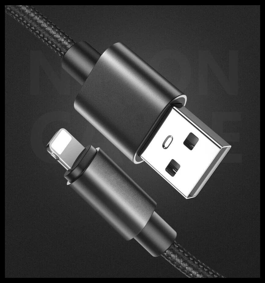Braided USB Charger Phone Cable Data Cord For iPhone 14 13 12 11 Pro Max XR iPad - image 2 of 4