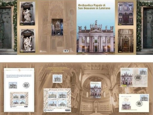 Italia 2025 Folder Le Quattro Basiliche Roma Italy 4 Folder Serie Completa Lotto - Foto 2 di 4