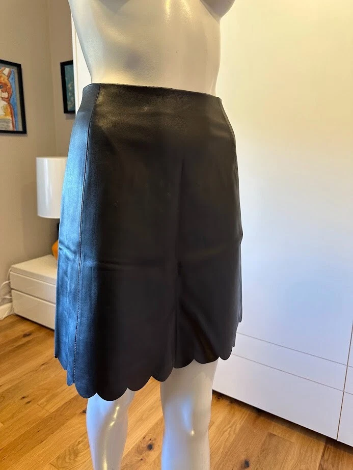 Falda de cuero Kate Spade - Talla 00, nueva sin etiquetas Foto 2 de 2