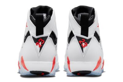 Air Jordan 7 Retro High Top Sneakers White Infrared Edition Shoes