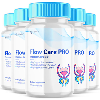 Flow Care Pro Advanced Prostate Complex Supplement Bladder Support 300 Capsules