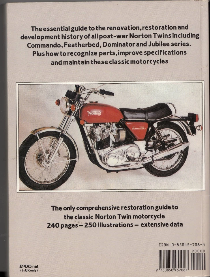 Norton Twin Restauración, Roy Bacon, NUEVO, Precintado Foto 2 de 4