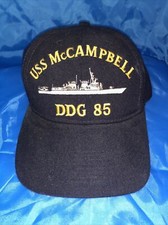 USS McCAMPBELL DDG 85 embroidered Baseball Adjustable Cap