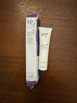 NIB Boots No7 Instant Illusions Wrinkle Filler Full Size 1 oz