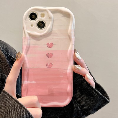 Cute Love For iPhone Samsung Huawei OPPO ShockProof Phone Back Case Women Girls