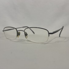 Brooks Brothers BB306 1160-S Eyeglass Frame Half Rim Silver 47-20-140 Pre-Owned