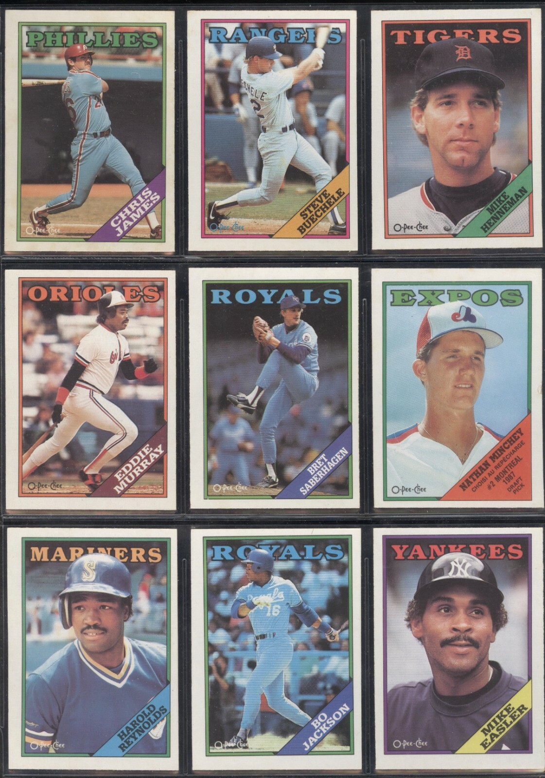 1988 OPC O PEE CHEE TOPPS MLB BASEBALL CARD 1-198 SEE LIST
