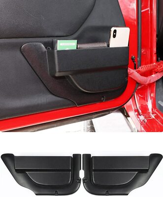 Front Door Storage Pockets Side Insert Box Organizer for 11-18 Jeep Wrangler JK