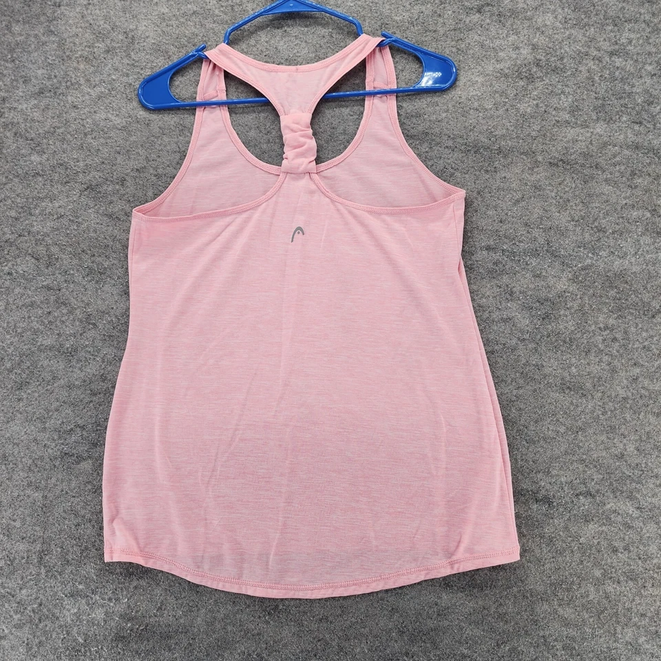 女式中号粉色无袖背心 — 第 2/4 张图片